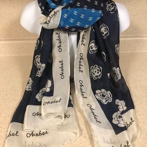 Chanel logo scarf